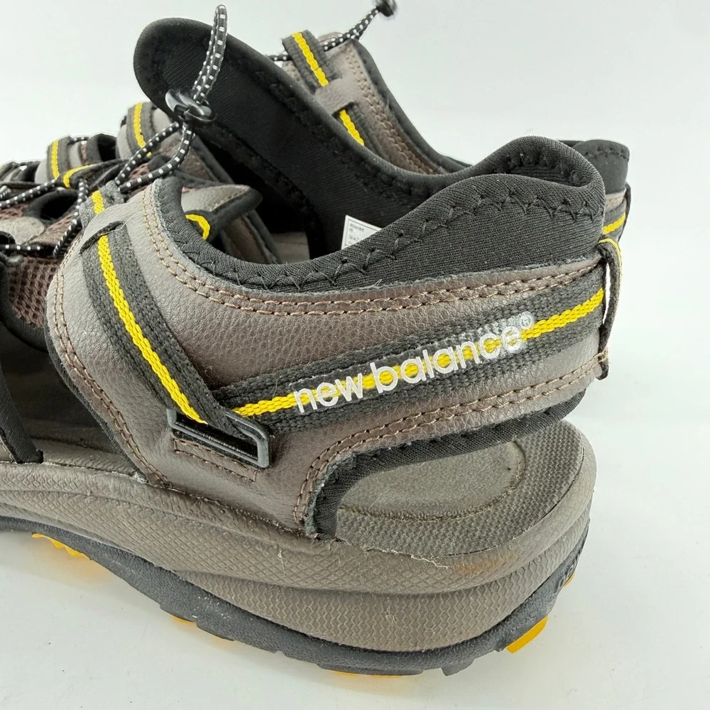 New Balance M2040BR Sandals Mens 15W Brown Closed Toe Hiking Trail Bungee